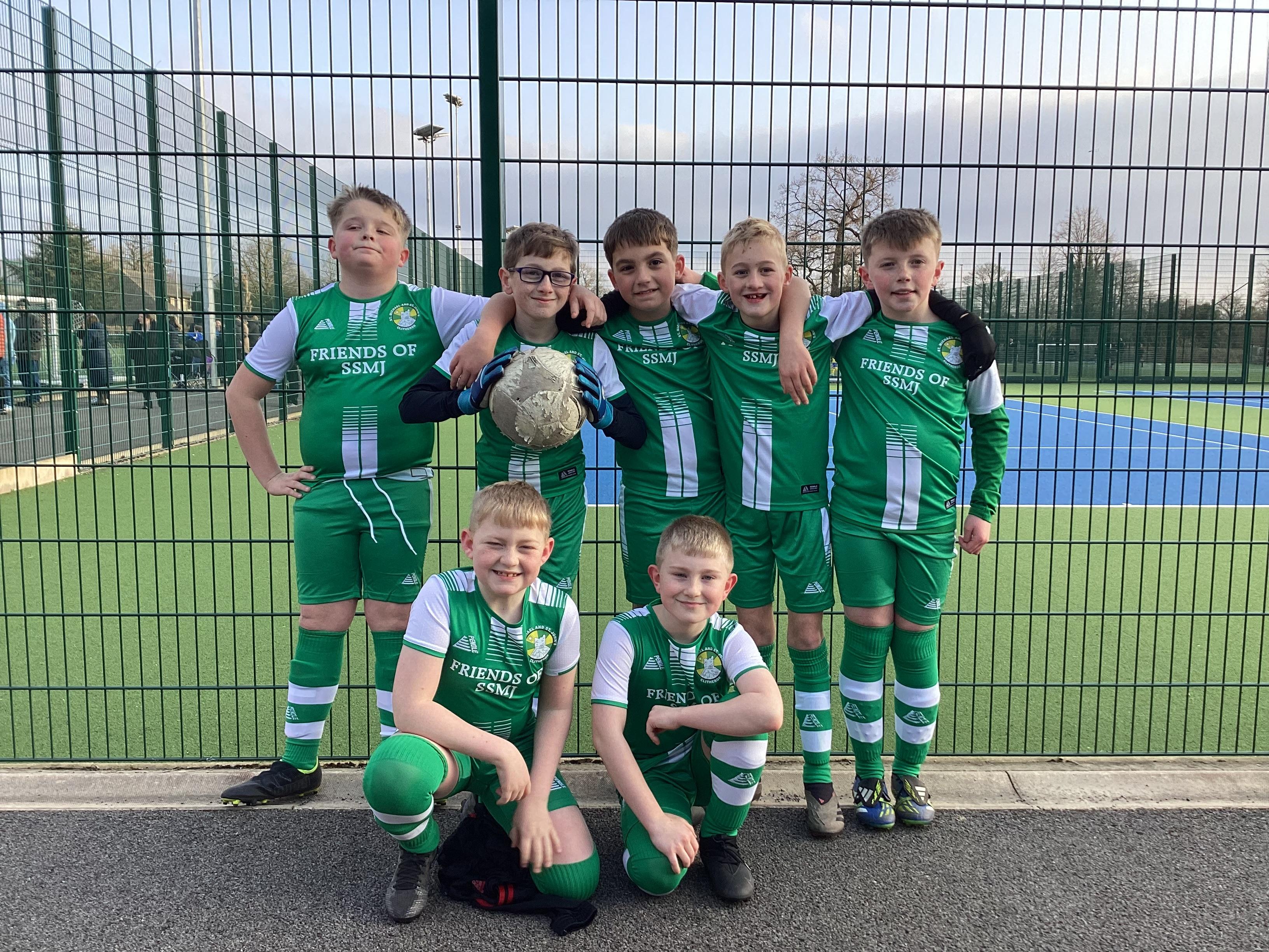 The Year 5 and 6 boys won three of their matches.